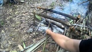 Making a Jungle Bow and Arrows