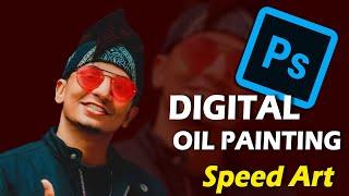 Digital Oil Painting | Easy Tips For Beginners | Speed Art | @RaMoD @RaMoDShorts