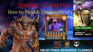 Spring of Sorrow Onslaught Quick Guide and Solo with Deathless King Groot | MCOC