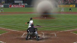 Jones shatters camera lens with foul ball