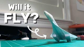 Making the Concorde into a foldable paper plane | Part 8 of the series