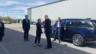 Prince William arrives in Seaham - the first stop on his North East tour