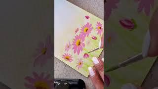 Easy Flower Painting #acrylicpainting #art #flowerpainting #flowers flo