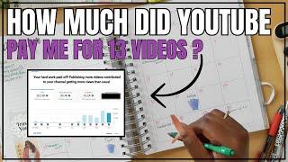 YOUTUBE PAYCHECK BUDGET | HOW MUCH DID YOUTUBE PAY ME FOR 13 VIDEOS?