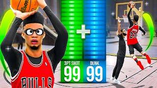 99 DRIVING DUNK + 99 3PT RATING is INSANE on NBA 2K25