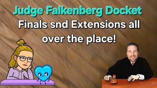 Judge Falkenberg Docket - Final trial x 3! Or maybe not...