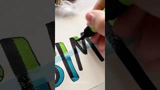 Make Your Name Pop! Lettering Idea  #shorts #calligraphy #lettering