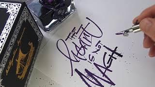 Ruling pen calligraphy