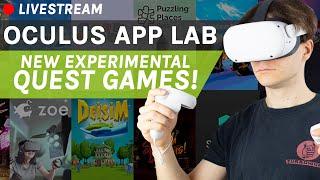 Live with App Lab - Brand new OFFICIAL experimental Quest games!