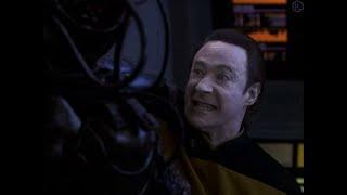 Star Trek : TNG - Data Erupts into Rage As His Life Is Threatened in Melee Close-Quarter Combat