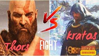 FIGHT THOR'S HAMMER vs KRATOS' BLADES || Who Wins? #kratosvsthor #godofwar #gaming #sony #gameplay