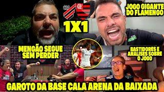 JOGO GIGANTE DO FLAMENGO! EMPATE COM SABOR DE VITÓRIA - GAROTO DA BASE CALA ARENA DA BAIXADA!