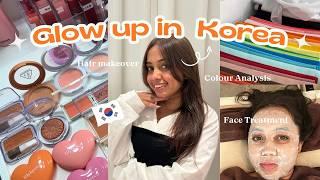 Extreme Glow up in Korea dyeing my hair colour analysis and so much more