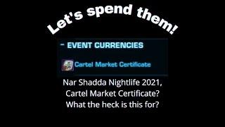 SWTOR Cartel Market Certificates