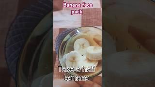 Banana face pack for Spotless & Glowing skin #youtubeshorts #shorts  #diy