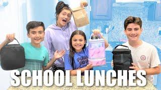 KIDS SCHOOL LUNCH IDEAS | Kids make their own BACK TO SCHOOL LUNCHES *BUNCH OF LUNCHES*