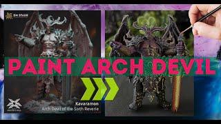 Painting 3D Miniature Kavaramon | Arch Devil | Покрас фигурки Архидьявол Каварамон