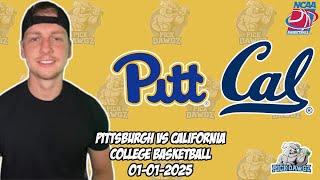 California vs Pittsburgh 1/1/25 Free College Basketball Picks and Predictions | NCAAB Pick