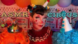 WELCOME to The Circus!  ASMR Soft Spoken Roleplay Makeup and Outfit TransformationSleep and Focus