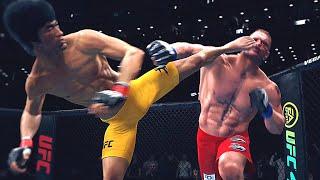 TOP 30 KNOCKOUTS  BEST BRUCE LEE vs GIANTS | EA Sports Games UFC 4