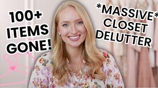 I Decluttered 100 Items from My Closet! Here's How To Successfully Declutter Yours!!