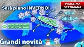 METOE - OTTIMA NOTIZIA FREDDO, NEVE IN PIANURA E GELO ARRIVA IN TUTTA ITALIA