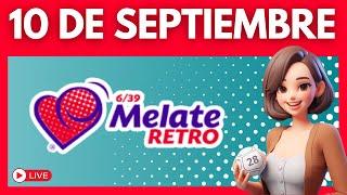 MELATE RETRO Resultados de HOY 10 de septiembre 2024 