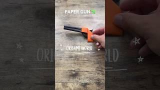 EASY ORIGAMI WORLD PAPER GUN TUTORIAL STEP BY STEP | HOW TO MAKE PAPER GUN NO GLUE EASY CRAFTING ART