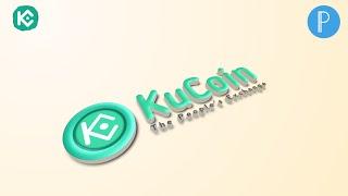 how to buy btc/crypto on kucoin with bank card -  Kucoin logo design using pixellab