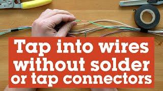 How to tap into a wire without solder or special connectors | Crutchfield