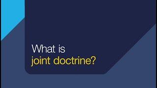 What is joint doctrine?