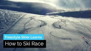 Freestyle Skier Learns How to Ski Race | The Training