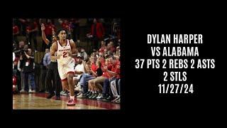 Dylan Harper vs Alabama (37 PTS 2 REBS 2 ASTS 2 STLS) 11/27/24