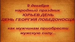 9 декабря народный праздник ЮРЬЕВ ДЕНЬ. ДЕНЬ ГЕОРГИЯ ПОБЕДОНОСЦА. народные приметы и традиции