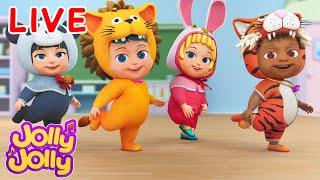 LIVEHead shoulders knees and toes, Humpty dumpty + More | Jolly Jolly & Exercise - Best Songs!