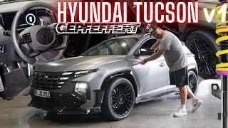 Hyundai Tucson NX4 mit gepfeffert V1 und Prior Widebody-Kit