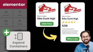 Elementor - Show & Hide Containers on Click
