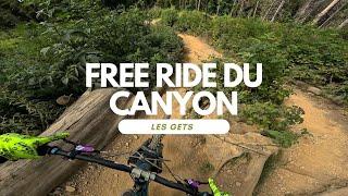 Free Ride du Canyon Black Line Bikepark Les Gets France  Portes Du Soleil Full Run POV RAW