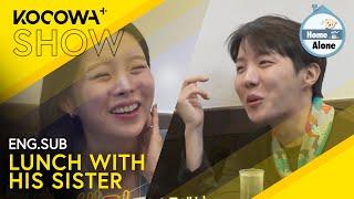 J-HOPE Meets Up With His Sister For A Catch Up Lunch | Home Alone EP586 | KOCOWA+