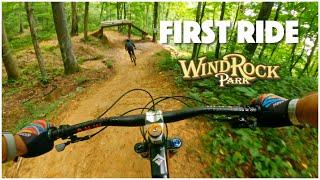 First Trip to WINDROCK Bike Park - Riding Steep Chunk and I Survived!