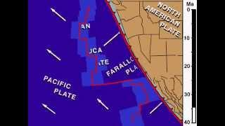 Northeast Pacific and Western North American  Plate Tectonic History, animation