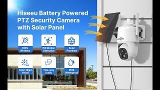 CQ1 Hiseeu Battery Powered PTZ Security Camera with Solar Panel