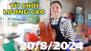 Từ chối lương CAO cao Thủ Kim Mai miệt mài chặt heo quay tốc độ đáng kinh ngạc