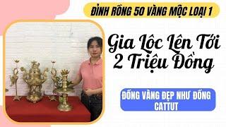 Ưu đãi 2 triệu khi mua bộ đỉnh đồng cực đẹp | bộ đỉnh rồng cao 55cm | Ngọc Anh Đồng Mỹ Nghệ