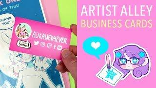 Artist Alley - Business Cards and Social Media Sheets