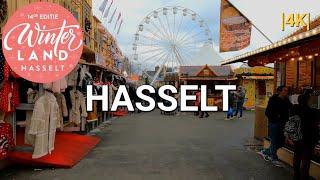 City walk in Hasselt and Winterland 2022️ |4K|