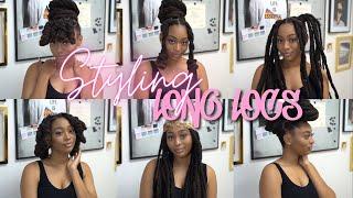 6 Beginner Friendly Loc Styles For Medium/Long Locs  | mstrinitysimone