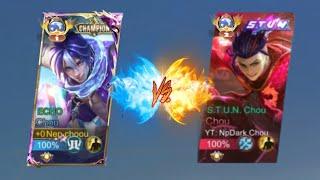 PRO YT CHOU VS NEP CHOOU FULL DAMAGE BUILD WHO WILL WIN WATCH TILL END.@NPdark_chou