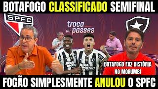 PÓS JOGO SÃO PAULO  X BOTAFOGO! CLASSIFICAÇÃO HEROICA DO BOTAFOGO! NOTICIAS DO BOTAFOGO HOJE