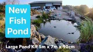Brand new fish pond (Ponds with a Waterfall)